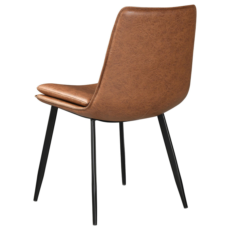  Coaster Furniture Ortega 115472 Upholstered Dining Side Chair - Coffee IMAGE 5