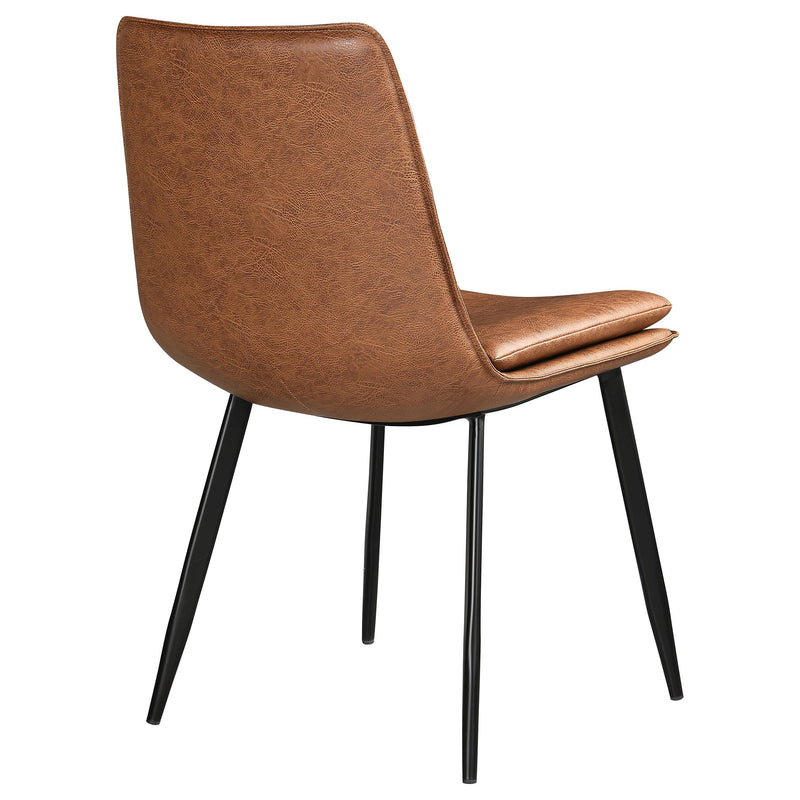  Coaster Furniture Ortega 115472 Upholstered Dining Side Chair - Coffee IMAGE 6