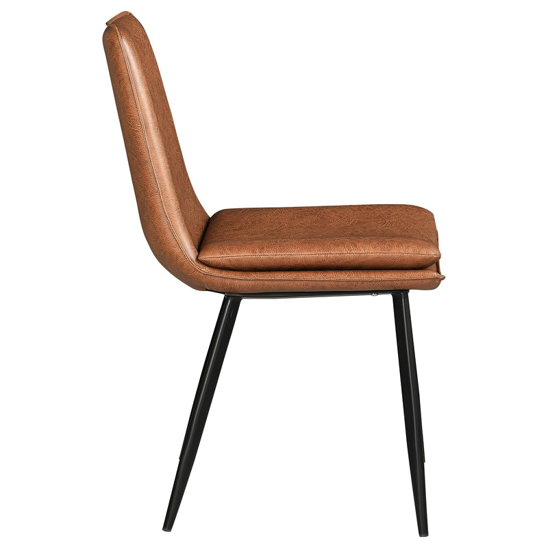  Coaster Furniture Ortega 115472 Upholstered Dining Side Chair - Coffee IMAGE 7