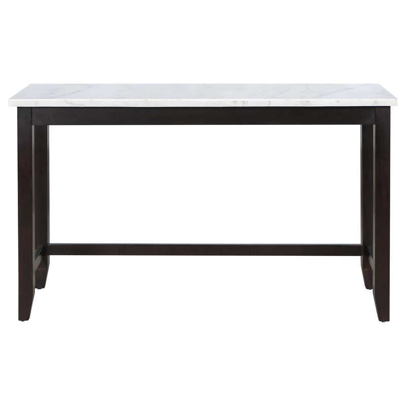  Coaster Furniture Toby 115528 60-inch Marble Counter Dining Table - Rustic Espresso IMAGE 2