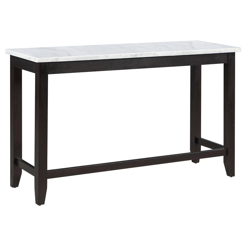  Coaster Furniture Toby 115528 60-inch Marble Counter Dining Table - Rustic Espresso IMAGE 4