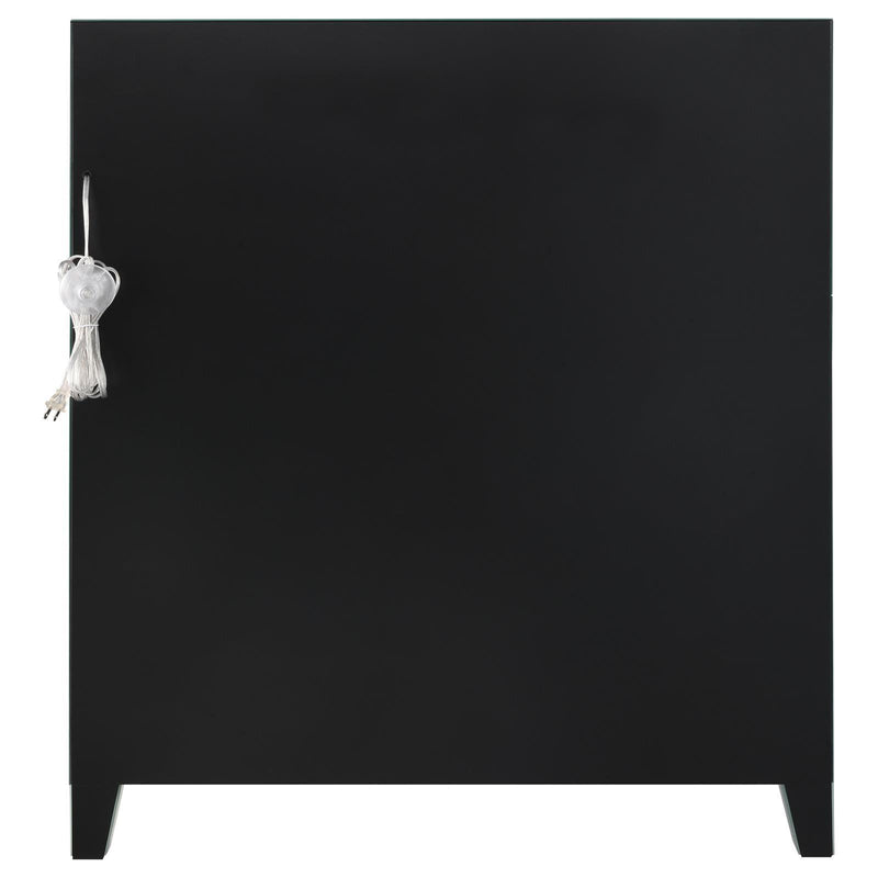  Coaster Furniture Yvaine 115585 2-door Mirrored Acrylic Home Bar Wine Cabinet - Silver IMAGE 8
