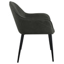  Coaster Furniture Emma 115593 Fabric Upholstered Dining Arm Chair - Charcoal IMAGE 8