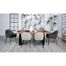  Coaster Furniture Emma 115593 Fabric Upholstered Dining Arm Chair - Charcoal IMAGE 9