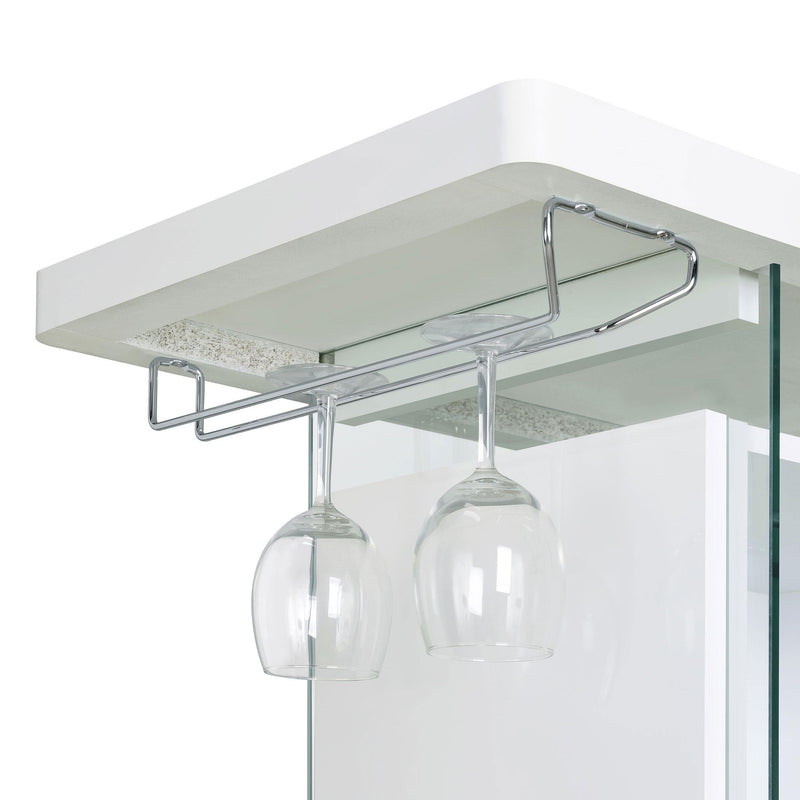  Coaster Furniture Acosta 182632 Freestanding Home Bar Wine Cabinet - White High Gloss IMAGE 11