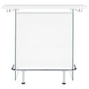  Coaster Furniture Acosta 182632 Freestanding Home Bar Wine Cabinet - White High Gloss IMAGE 2