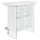  Coaster Furniture Acosta 182632 Freestanding Home Bar Wine Cabinet - White High Gloss IMAGE 5