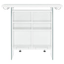  Coaster Furniture Acosta 182632 Freestanding Home Bar Wine Cabinet - White High Gloss IMAGE 6