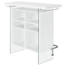  Coaster Furniture Acosta 182632 Freestanding Home Bar Wine Cabinet - White High Gloss IMAGE 7