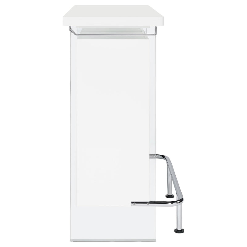  Coaster Furniture Acosta 182632 Freestanding Home Bar Wine Cabinet - White High Gloss IMAGE 8