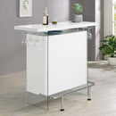 Coaster Furniture Acosta 182632 Freestanding Home Bar Wine Cabinet - White High Gloss IMAGE 9