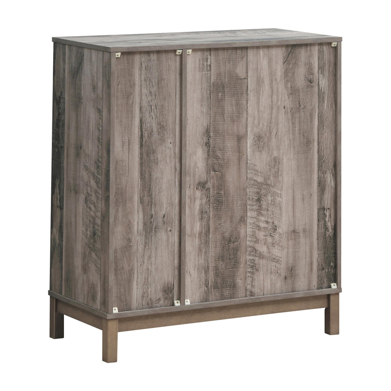  Coaster Furniture Cheyenne 183600 2-door Home Bar Wine Cabinet - Weathered Acacia IMAGE 6