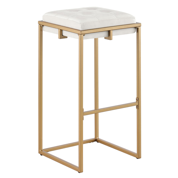  Coaster Furniture Nadia 183646 Upholstered Backless Bar Stool - Beige IMAGE 1