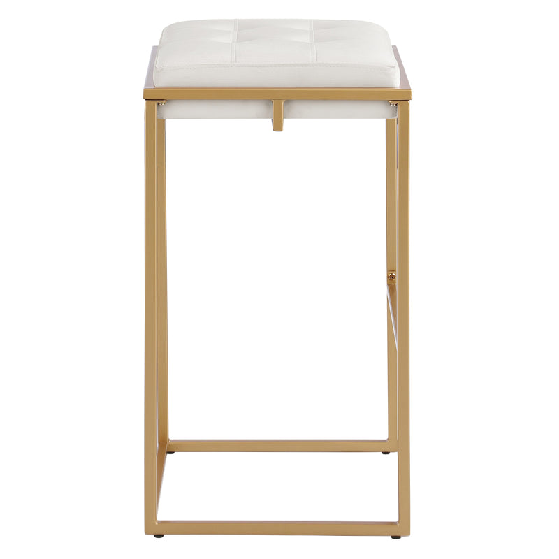  Coaster Furniture Nadia 183646 Upholstered Backless Bar Stool - Beige IMAGE 3