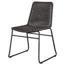  Coaster Furniture Dacy 192032 Faux Rattan Metal Dining Side Chair - Brown IMAGE 3