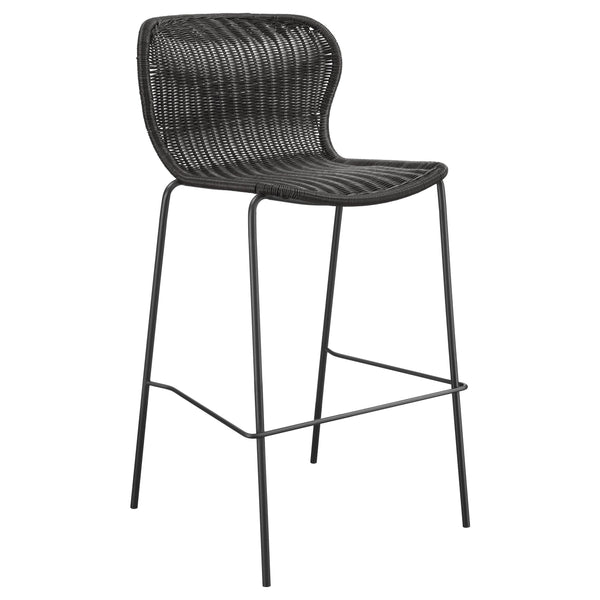  Coaster Furniture Mckinley 192040 Faux Rattan Metal Bar Chair - Brown IMAGE 1
