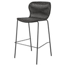  Coaster Furniture Mckinley 192040 Faux Rattan Metal Bar Chair - Brown IMAGE 3
