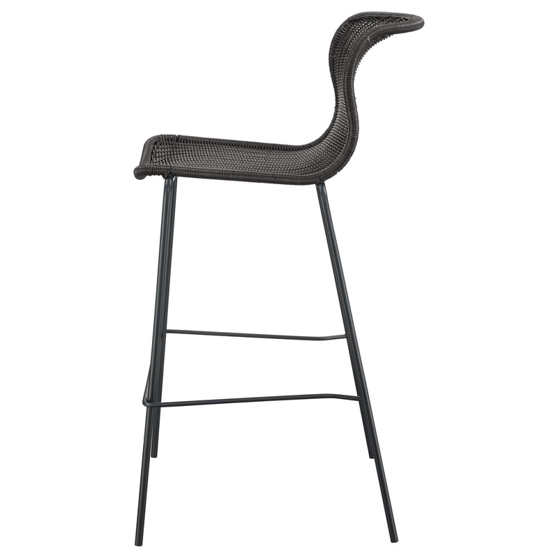  Coaster Furniture Mckinley 192040 Faux Rattan Metal Bar Chair - Brown IMAGE 4