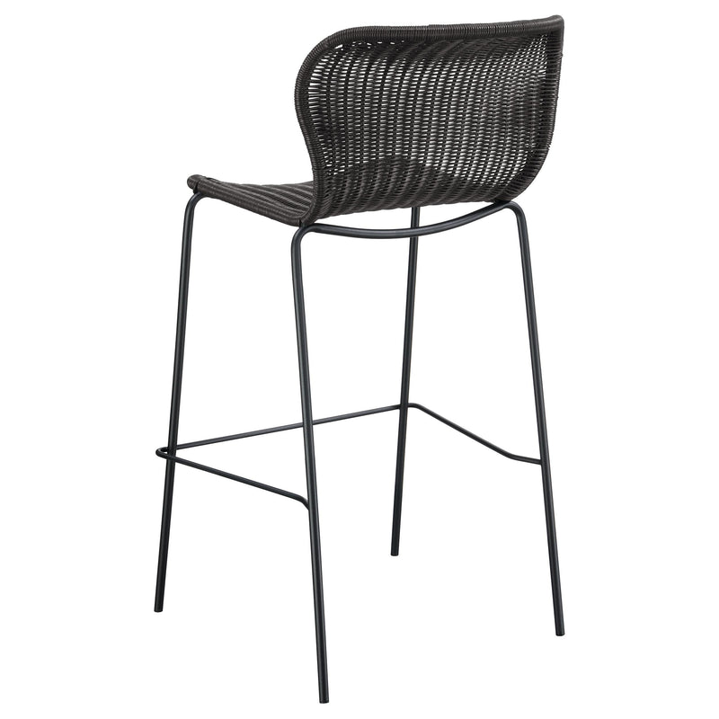  Coaster Furniture Mckinley 192040 Faux Rattan Metal Bar Chair - Brown IMAGE 5