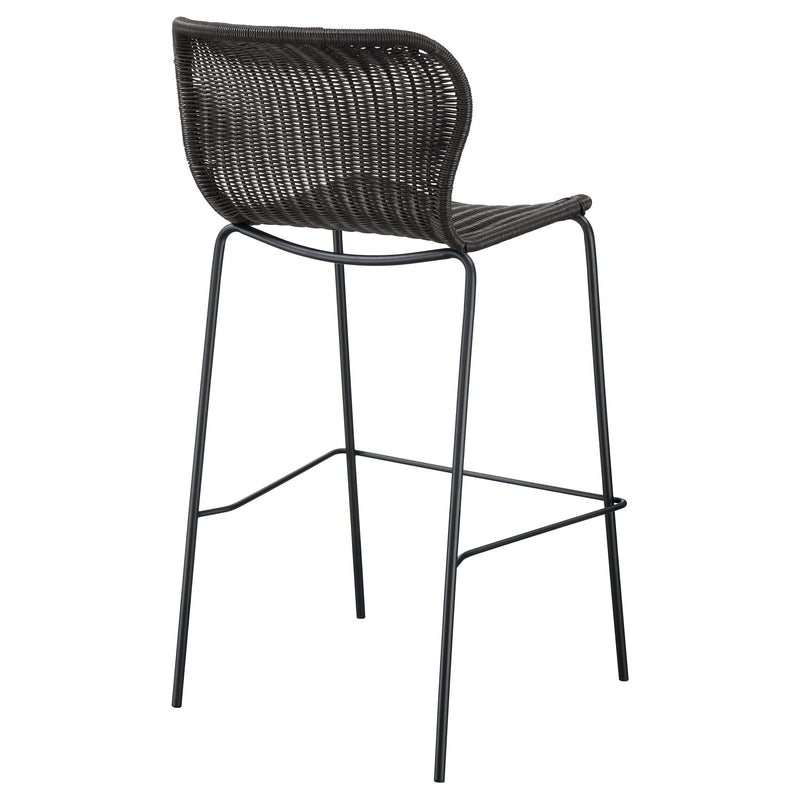  Coaster Furniture Mckinley 192040 Faux Rattan Metal Bar Chair - Brown IMAGE 6