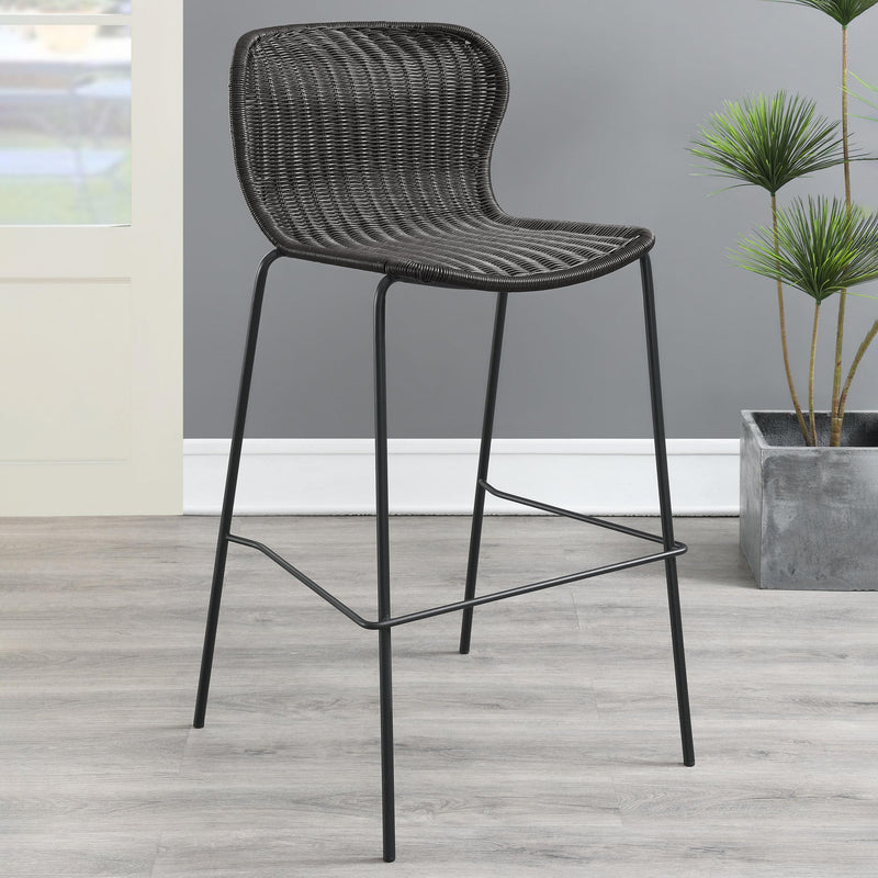  Coaster Furniture Mckinley 192040 Faux Rattan Metal Bar Chair - Brown IMAGE 8