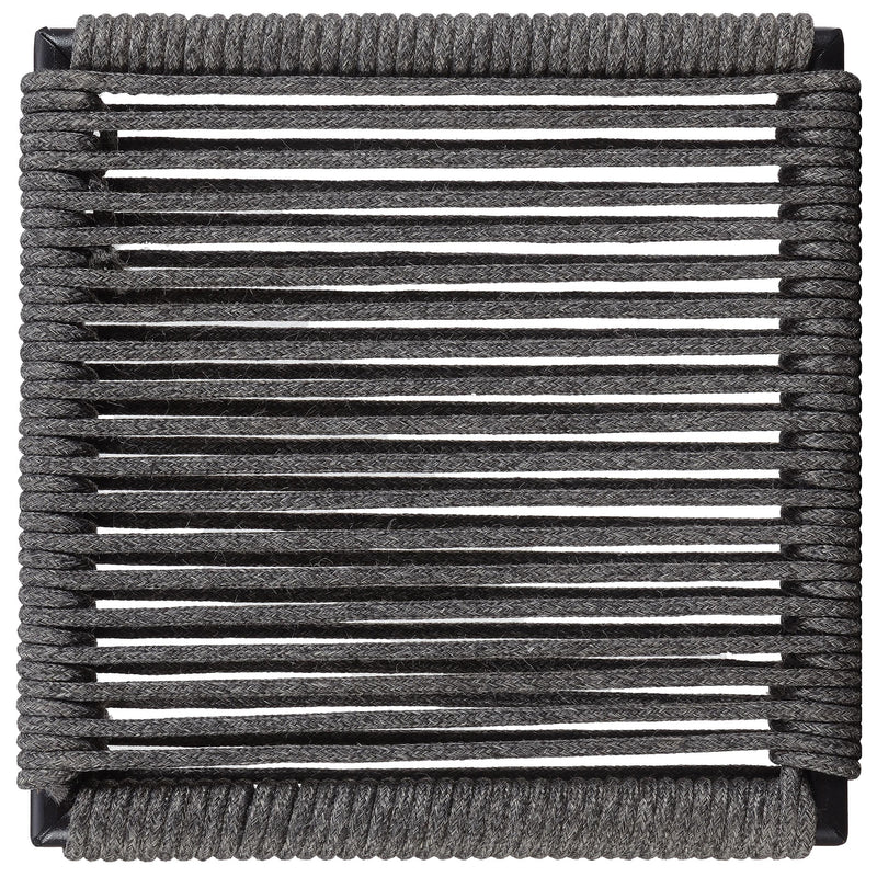  Coaster Furniture Jerome 192062 Woven Rope Stackable Side Chair - Charcoal IMAGE 10