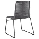  Coaster Furniture Jerome 192062 Woven Rope Stackable Side Chair - Charcoal IMAGE 5