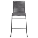  Coaster Furniture Jerome 192064 Woven Rope Metal Bar Chair - Charcoal IMAGE 2
