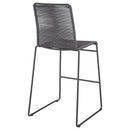  Coaster Furniture Jerome 192064 Woven Rope Metal Bar Chair - Charcoal IMAGE 6