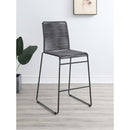  Coaster Furniture Jerome 192064 Woven Rope Metal Bar Chair - Charcoal IMAGE 8