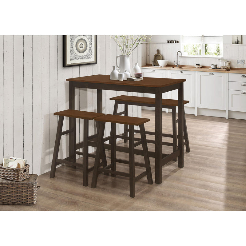 Coaster Furniture Connie 192090 4-piece Counter Height Set - Chestnut and Dark Brown IMAGE 11