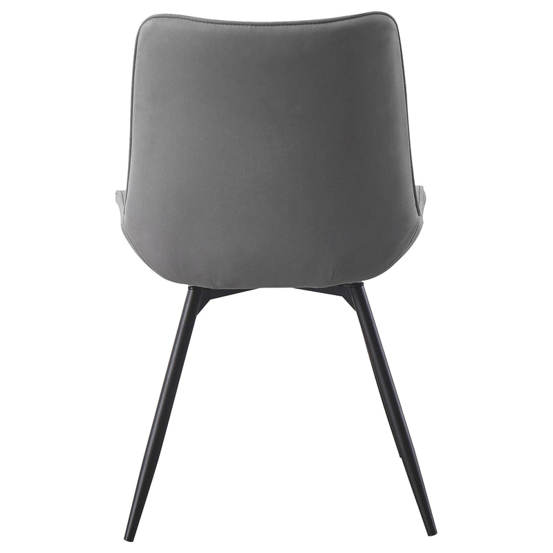  Coaster Furniture Diggs 193312 Upholstered Swivel Dining Side Chair - Grey IMAGE 6