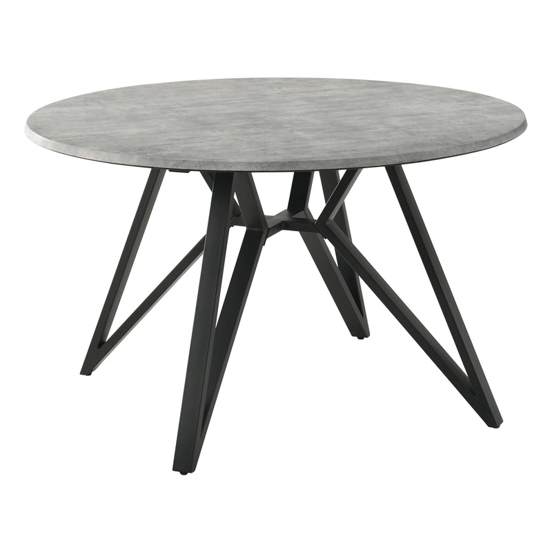  Coaster Furniture Neil 193801 Round 50-inch SmartTop Dining Table - Gunmetal IMAGE 1