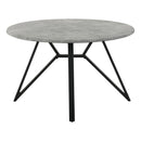  Coaster Furniture Neil 193801 Round 50-inch SmartTop Dining Table - Gunmetal IMAGE 3