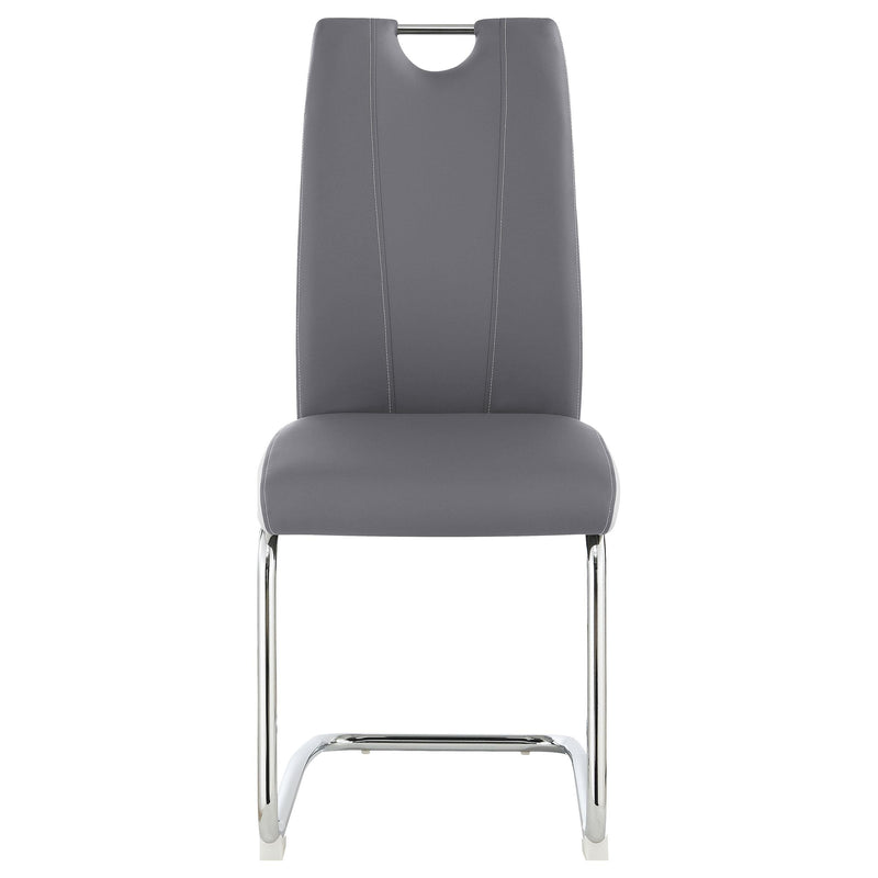  Coaster Furniture Brooklyn 193812 Upholstered Dining Side Chair - Grey IMAGE 2