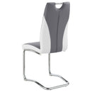  Coaster Furniture Brooklyn 193812 Upholstered Dining Side Chair - Grey IMAGE 5