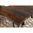  Coaster Furniture Neve 193861 80-inch Live Edge Dining Table - Grey Sheesham IMAGE 6