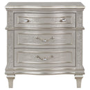  Coaster Furniture Evangeline 223392 3-Drawer Nightstand - Silver Oak IMAGE 2