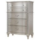  Coaster Furniture Evangeline 223395 6-Drawer Bedroom Chest - Silver Oak IMAGE 3