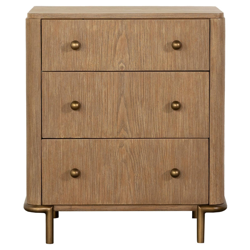  Coaster Furniture Arini 224302 3-Drawer Nightstand - Sand Wash IMAGE 3