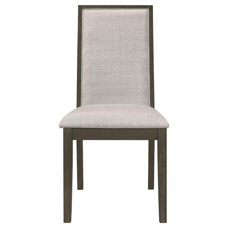  Coaster Furniture Kelly 107962 Upholstered Dining Side Chair - Dark Grey IMAGE 3