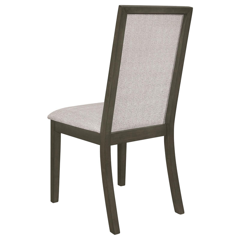  Coaster Furniture Kelly 107962 Upholstered Dining Side Chair - Dark Grey IMAGE 4