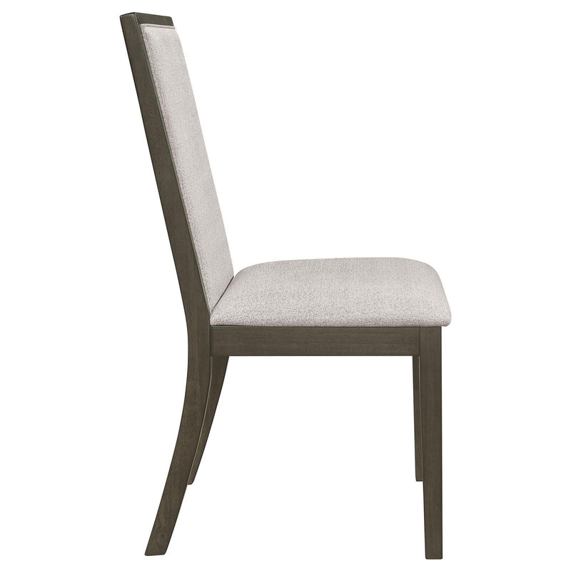  Coaster Furniture Kelly 107962 Upholstered Dining Side Chair - Dark Grey IMAGE 5
