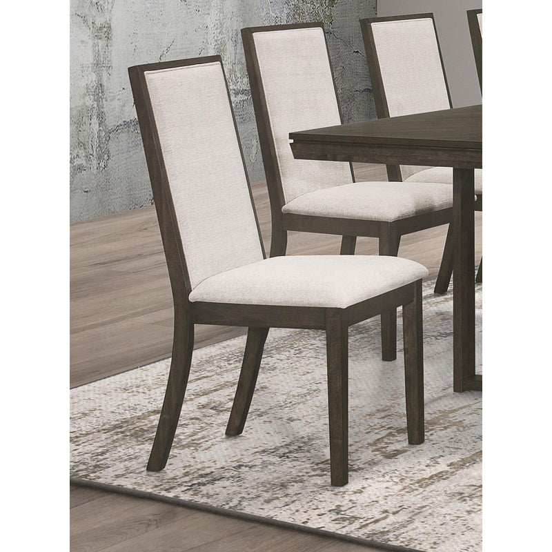  Coaster Furniture Kelly 107962 Upholstered Dining Side Chair - Dark Grey IMAGE 6