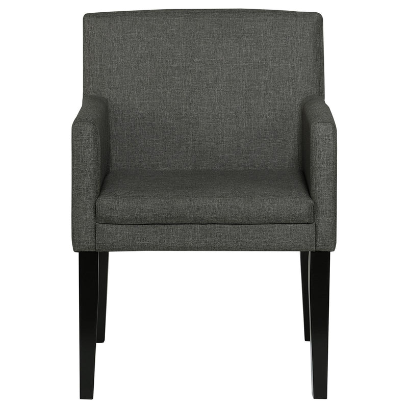  Coaster Furniture Catherine 106252 Upholstered Dining Arm Chair - Grey IMAGE 3