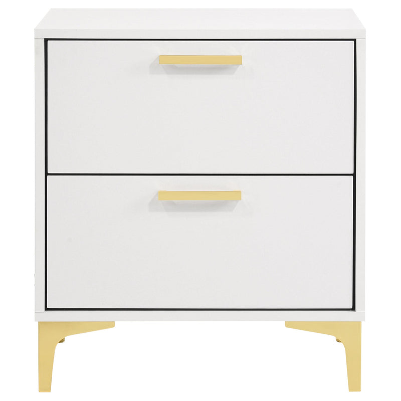  Coaster Furniture Kendall 224402 2-Drawer Nightstand - White IMAGE 2