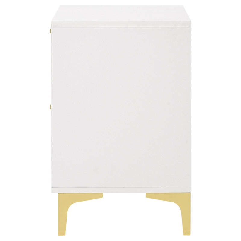  Coaster Furniture Kendall 224402 2-Drawer Nightstand - White IMAGE 4