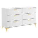  Coaster Furniture Kendall 224403 6-Drawer Dresser - White IMAGE 1