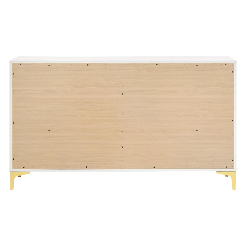  Coaster Furniture Kendall 224403 6-Drawer Dresser - White IMAGE 4