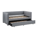  Coaster Furniture Brodie 300554 Upholstered Twin Daybed with Trundle - Grey IMAGE 3
